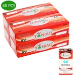 40 Pcs 9V 6F22 9-VOLT Heavy Duty Battery Zinc Carbon 0% Mercury. Fixed Price $21.90.
