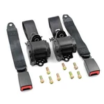For All Toyota Corolla 2 Car Rear Seat Belts Retractable Adjustable Kit Black. Fixed Price $125.00.