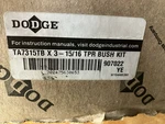 Dodge Catalog # TA7315TB X 3- 15/16 Tapered Bushing Kit. Fixed Price $879.00.