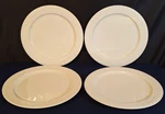 Vtg Syracuse China Cascade Cream 12" Service/chop Plates Chargers Set Of 4. Fixed Price $30.00.