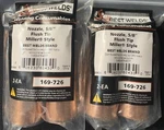 4 (2 Packs Of Each) Best Welds Mig Gun Nozzles, 5/8 In Bore, Flush 169726 Lot. Fixed Price $36.99.