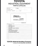 Toyota 7FBCU15, 7FBCU18, 30-7FBCU15 30-7FBCU18 Forklift Parts Catalog Manual Pdf. Fixed Price $39.99.