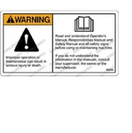 Genie GR-26J Decal Warn Failure Read Manual 28236GT. Fixed Price $16.99.