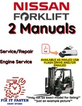 Nissan Forklift KH01 KPH01A15PV Service Engine Repair Shop Manual Pdf On Usb. Fixed Price $40.00.