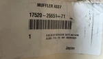 Toyota Oem Muffler 17520-26651-71. Fixed Price $350.00.