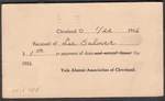 1906 Postal Card Yale Alumni Association Cleveland Oh To Lee Selover In-city. Fixed Price $5.00.