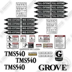 Fits Grove TMS540 Decal Kit Crane- 7 Year Outdoor 3M Vinyl!. Fixed Price $299.95.