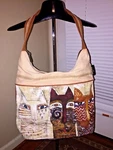 Nwot Egyptian Cat Laurel Burch Purse Tote Total 23 Strap 9 Across 14 Bottom 4". Fixed Price $75.00.