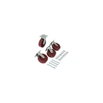 6" X 2" Ductile Steel Caster Kit For Vestil Hopper 8000 Lb. Cap.. Fixed Price $381.72.
