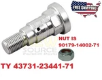 43731-23441-71 Steering Pin + 90179-14002-71 Nut Kit Toyota 7FB 10 30. Fixed Price $19.90.