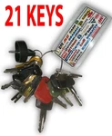 Heavy Equipment Key Set Construction Master Ignition 21 Bonus. Fixed Price $16.99.