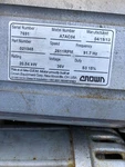 Crown 021348 Pump Motor Remanufactured With Warranty. Fixed Price $1350.00.