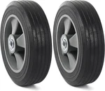 (2-PACK) Ar-pro 8 X Flat Free Solid Rubber Wheel Assemblies With Bearings 1/2. Fixed Price $39.00.