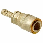 Milton 717-6 Style Coupler, 3/8" Hose Barb, Brass Body With Drag Guard. Fixed Price $17.92.