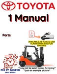 Toyota Forklift 02-3FGC30 Parts Manual Pdf File On Usb. Fixed Price $30.00.