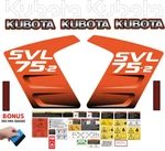 Fits Kubota SVL75-2 Kit Skid Steer Safety Decals /3M Vinyl. Fixed Price $128.00.