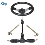 Steering Wheel Steel Kit Gear Rack Pinion Adjustable Shaft Set For 110CC Go Kart. Fixed Price $67.45.