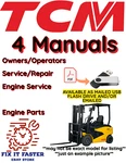 Tcm FCG20N6 Forklift Owners Service Engine Repair Shop Parts Manuals Pdf On Usb. Fixed Price $54.00.