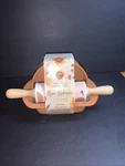 3 Pc Mini Bakeware Set Fall Loaf, Spring Form Tractor, Leaf, Pumpkin Rolling Pin. Fixed Price $22.99.