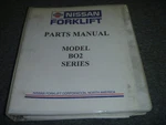 Nissan CYB02L25S Forklift Truck Parts List Catalog Manual Book Series. Fixed Price $139.30.