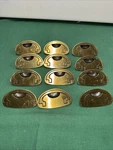 Drexel Passage Drawer Pull Handles Campaign Brass Kbc N-16827 Replacement. Fixed Price $75.00.