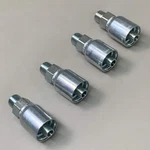 Parker (4 Pack) Hydraulic Hose Male Pipe Rigid Fitting 1/2" X 3/8" Steel KP81275. Fixed Price $51.52.