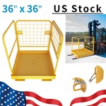36"X36" Forklift Safety Cage Work Platform Collapsible Aerial Basket 1150 Lbs. Fixed Price $169.99.