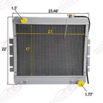 3-ROW Radiator Hyster Forklift H135XL H155XL 4.3 Vortec 1456899 1387250. Fixed Price $499.00.