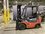 Toyota 7FGCU25 Forklift 5,000 Lb Capacity 189 In Used. Fixed Price $10000.00.