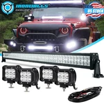 52"INCH Led Work Light Bar + 4" Pods Combo Kits For Jeep Wrangler Jl Gladiator. Fixed Price $149.99.