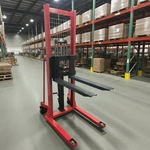 2200LBS Manual Hydraulic Walkie Stacker Forklift Pallet Truck 63". Fixed Price $1090.20.