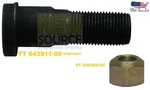 518816800 643911 Forklift Wheel Bolt + 635484 Nut Yale G51 / G83P R25 R275. Fixed Price $19.90.