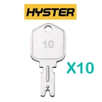 10 Ignition Starter Keys Daewoo Hyster Yale Gradall Clark Jlg Forklift. Fixed Price $11.79.