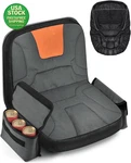 Tractor Seat Cover Medium Gray Orange Fits Kubota Ford Mahindra Husqvarna 600D. Fixed Price $38.99.