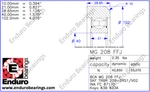 Mast Guide Bearing Enduro Forklift Roller. Fixed Price $67.00.