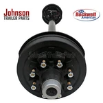 Rockwell American 7,000 Lb Electric Brake Trailer Axle - 8 Lug 6.5" Bolt Pattern. Fixed Price $1150.00.