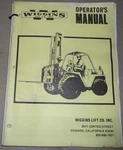 Wiggins Co Forklift Service Operation & Maintenance Manual Book. Fixed Price $44.99.
