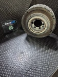 580047728 Wheel - 5.00X10 6BOLT Holes C/w Side Ring Lock Fits Yale Good. Fixed Price $240.00.