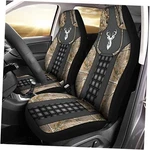 Howilath Pattern Front Seat Cover 2 Pcs, Universal Vehicle Forest Deer. Fixed Price $44.52.