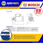 Starter Motor Fits Nissan Urvan E24 2.3D 1988 TD23 Bosch 233001W400 2330010T01. Fixed Price $349.79.