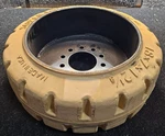(qty 1) Mitchell Industrial 18X7X12-1/8 Super Solid Bolt-on Forklift Tire/wheel. Fixed Price $327.25.