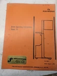 Raymond Driver Operating Instructions Model 20 1975 IM-7 Fork Lift Truck Stand. Fixed Price $131.25.