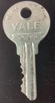 Vintage Key Yale Aluminum General Fireproofing Co "GF565" Youngstown Oh 1-5/8". Fixed Price $7.93.