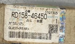 Part # RD15846450 Fits Kubota Window - Rear New Oem Glass. Fixed Price $250.00.