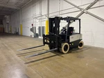 Crown CB50X-7 10K Cap Pneumatic Tire Electric Forklift W/ Charger (94HRS 2023). Fixed Price $59500.00.