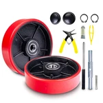Pallet Jack/truck Steering Wheels Set With Axle, Fasteners And Protective Cap.... Fixed Price $64.54.