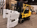 12,000 Pound Hyster S120FTPRS Forklift With 72" Cascade Clamp. Fixed Price $39500.00.