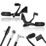 Forward Control Pegs Lever Linkage Kit Fit Harley Sportster XL883 1200 14-22. Fixed Price $99.99.