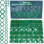 595 Pcs 36-SIZES Metric Sae Conditioning O-ring Kit Auto Ac Repair Rubber. Fixed Price $13.59.
