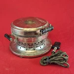 Vintage Chrome Universal Waffle Iron - Landers Frary & Clark E9134. Fixed Price $28.92.